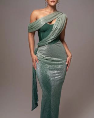 Draped Maxi Dress